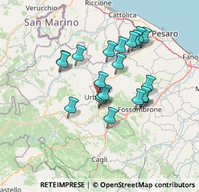 Mappa Via S. Bernardino, 61029 Urbino PU, Italia (11.899)