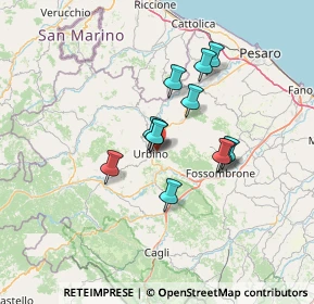 Mappa Via S. Bernardino, 61029 Urbino PU, Italia (10.3425)