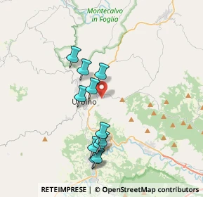 Mappa Via S. Bernardino, 61029 Urbino PU, Italia (3.44909)