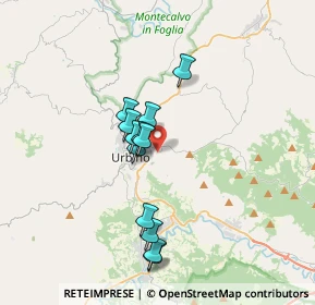 Mappa Via S. Bernardino, 61029 Urbino PU, Italia (2.91167)