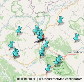 Mappa Via S. Bernardino, 61029 Urbino PU, Italia (7.1405)