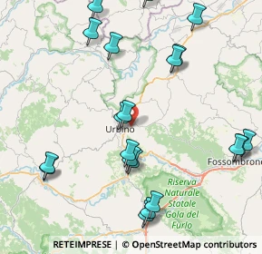 Mappa Via S. Bernardino, 61029 Urbino PU, Italia (9.955)