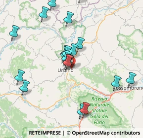 Mappa Via S. Bernardino, 61029 Urbino PU, Italia (7.7895)