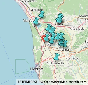 Mappa Viale delle Cascine, 56125 Pisa PI, Italia (11.6305)