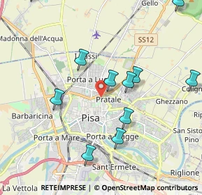 Mappa Via F. Buonarroti, 56127 Pisa PI, Italia (2.27636)