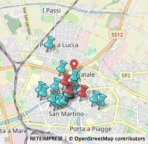 Mappa Via F. Buonarroti, 56127 Pisa PI, Italia (0.875)