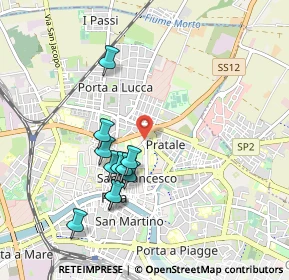 Mappa Via F. Buonarroti, 56127 Pisa PI, Italia (0.89364)