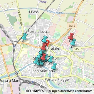 Mappa Via F. Buonarroti, 56127 Pisa PI, Italia (0.8305)