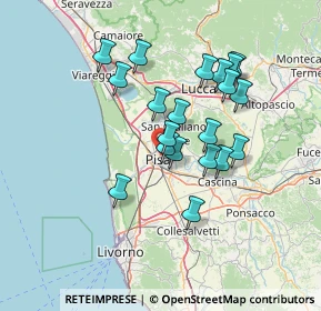Mappa Via F. Buonarroti, 56127 Pisa PI, Italia (12.353)