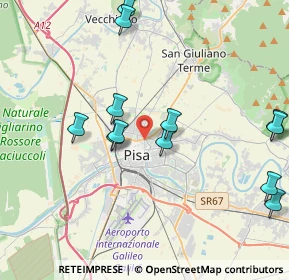 Mappa Via F. Buonarroti, 56127 Pisa PI, Italia (4.92692)