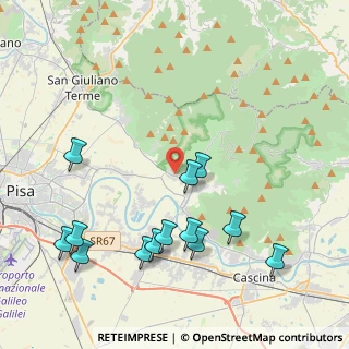 Mappa Passo Pellegrini, 56011 Calci PI, Italia (4.83462)
