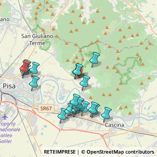 Mappa Passo Pellegrini, 56011 Calci PI, Italia (4.183)