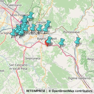 Mappa Via di Pulicciano, 50012 Antella FI, Italia (9.6625)
