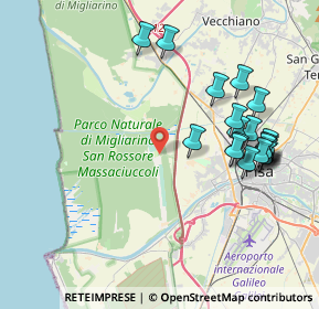 Mappa Località Cascine Vecchie, 56122 Pisa PI, Italia (4.3895)