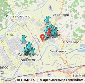 Mappa Via Padre Vincenzo Checchi, 50054 Fucecchio FI, Italia (1.36333)