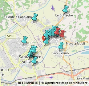 Mappa Via Padre Vincenzo Checchi, 50054 Fucecchio FI, Italia (1.423)