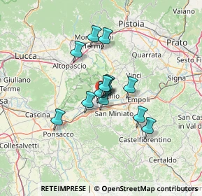 Mappa Via Padre Vincenzo Checchi, 50054 Fucecchio FI, Italia (9.28923)