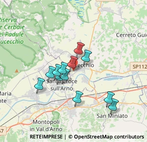 Mappa Via Padre Vincenzo Checchi, 50054 Fucecchio FI, Italia (2.87167)