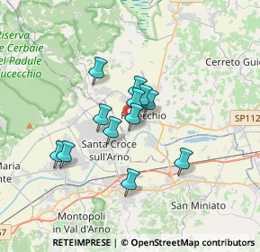 Mappa Via Padre Vincenzo Checchi, 50054 Fucecchio FI, Italia (2.54333)