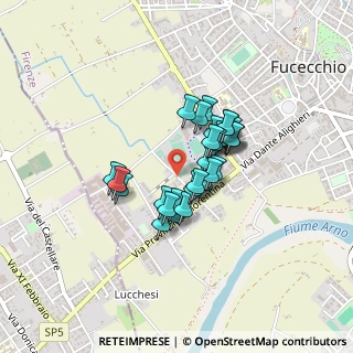 Mappa Via Padre Vincenzo Checchi, 50054 Fucecchio FI, Italia (0.28621)
