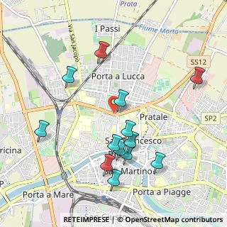 Mappa Via Cardinale Pietro Maffi, 56127 Pisa PI, Italia (1.06231)