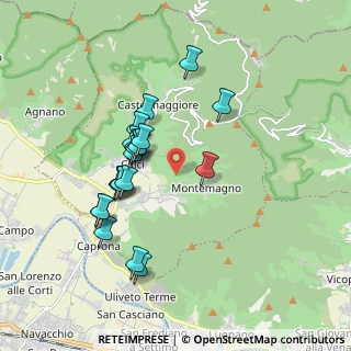 Mappa Via degli Omberaldi, 56011 Calci PI, Italia (1.713)
