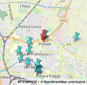 Mappa Via Leonida Tonelli, 56127 Pisa PI, Italia (1.03929)
