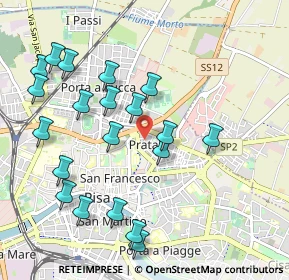 Mappa Via Hermada, 56127 Pisa PI, Italia (1.1055)