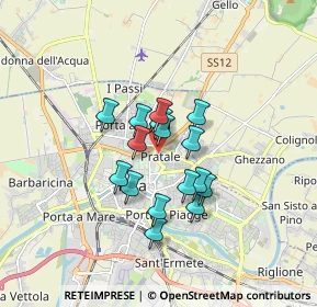 Mappa Via Leonida Tonelli, 56127 Pisa PI, Italia (1.22375)