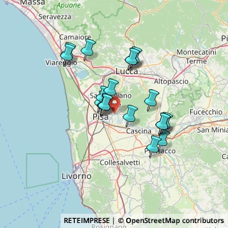 Mappa Via dell'Argine Colignola, 56017 San Giuliano Terme PI, Italia (12.09842)