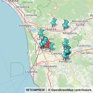 Mappa Via dell'Argine Colignola, 56017 San Giuliano Terme PI, Italia (10.068)