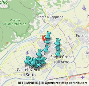 Mappa Via del Melaccio, 56029 Santa Croce sull'Arno PI, Italia (1.9455)