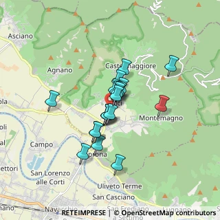 Mappa Via S. Vito, 56011 Calci PI, Italia (1.203)