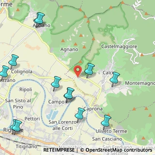 Mappa Via Palmiro Filidei, 56011 Calci PI, Italia (2.97077)