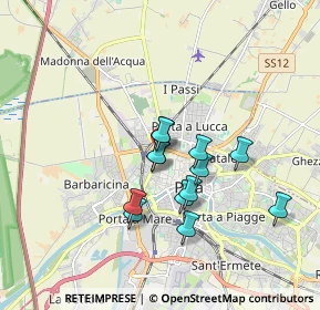 Mappa P.za Daniele Manin, 56122 Pisa PI, Italia (1.37846)