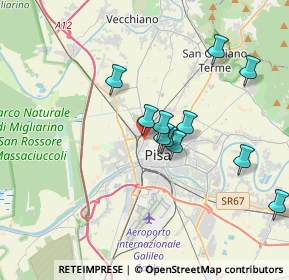 Mappa P.za Daniele Manin, 56122 Pisa PI, Italia (3.82833)