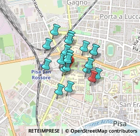 Mappa P.za Daniele Manin, 56122 Pisa PI, Italia (0.2845)