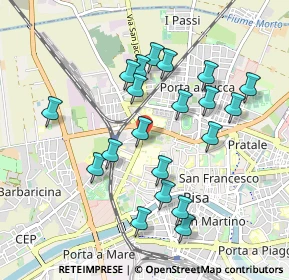 Mappa P.za Daniele Manin, 56122 Pisa PI, Italia (0.936)