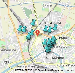 Mappa P.za Daniele Manin, 56122 Pisa PI, Italia (0.7795)