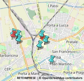 Mappa P.za Daniele Manin, 56122 Pisa PI, Italia (0.87)