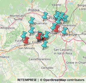 Mappa Via Nove, 50056 Montelupo fiorentino FI, Italia (11.0745)