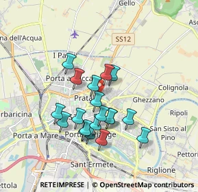 Mappa Via Pindemonte Ippolito, 56127 Pisa PI, Italia (1.52737)