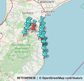 Mappa Via Lombardi Lungomare, 88060 Sant'Andrea apostolo dello Ionio CZ, Italia (10.42188)