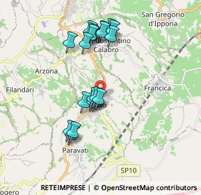 Mappa Via Aldo Moro, 89852 Mileto VV, Italia (1.8495)