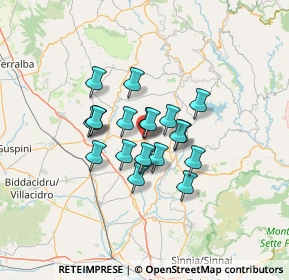 Mappa Guasila Via Cagliari, 09040 Guasila CA, Italia (9.846)