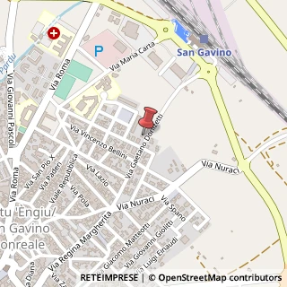 Mappa Via Gaetano Donizetti, 37, 09037 San Gavino Monreale, Medio Campidano (Sardegna)