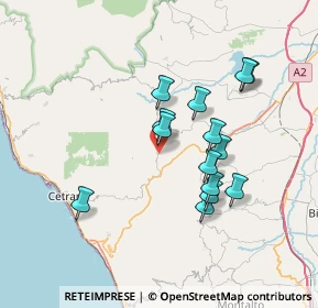 Mappa Via Corrado Alvaro, 87013 Fagnano Castello CS, Italia (6.84286)