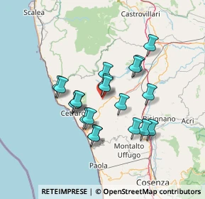 Mappa Via Corrado Alvaro, 87013 Fagnano Castello CS, Italia (12.4685)