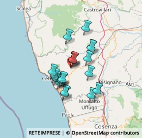 Mappa Via Corrado Alvaro, 87013 Fagnano Castello CS, Italia (10.747)