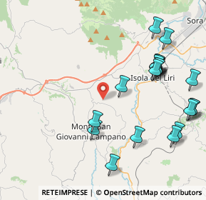 Mappa Via Fraduemonti, 03025 Monte San Giovanni Campano FR, Italia (5.128)